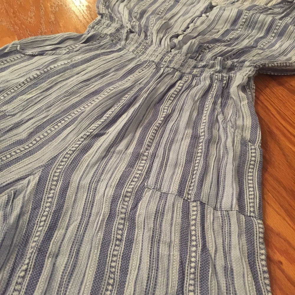 Wide Leg Button Down Flutter Sleeve Jumpsuit - image 3